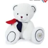 Best Peluche ours blanc fabriqué en France - L'Ours Élysée - 30 cm Collection X Elysée|Ours