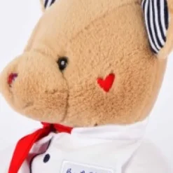 Discount Peluche Ours Chef avec toque de Cuisinier- 28 cm Souvenir Of Paris|Ours