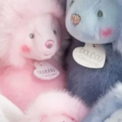 Fashion Peluche Ours Rose avec Mouchoir - Trop Mimi Les Prix Doux