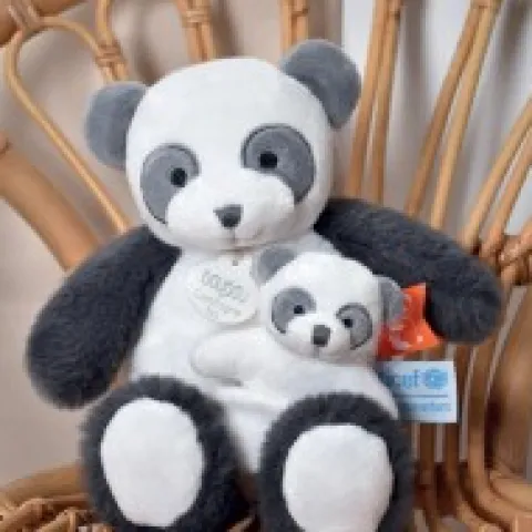 Clearance Peluche Panda avec bébé - 25 cm - Unicef Collection Unicef|Panda