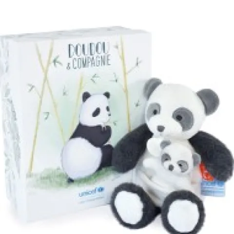 Clearance Peluche Panda avec bébé - 25 cm - Unicef Collection Unicef|Panda