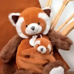 Outlet Peluche Panda roux avec bébé - 25 cm - Unicef Collection Unicef|Panda