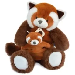 Outlet Peluche Panda roux avec bébé - 25 cm - Unicef Collection Unicef|Panda