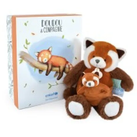 Outlet Peluche Panda roux avec bébé - 25 cm - Unicef Collection Unicef|Panda