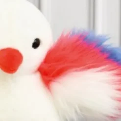 Fashion Peluche poussin blanc - 15 cm - Fabriqué en France Peluches