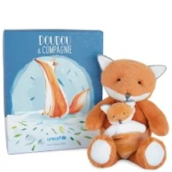 Clearance Peluche renard avec Bébé - 25  cm - Unicef Collection Unicef|Renard