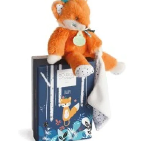 Clearance Peluche Renard avec Doudou Tiwipi - 21 cm Les Prix Doux|Tiwipi