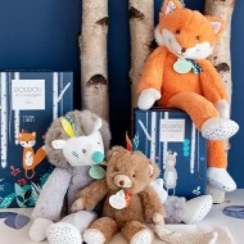 Best Peluche Renard roux Tiwipi - 30 cm Peluches Géantes|Peluches