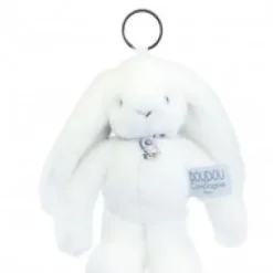 Best Porte clé en peluche Lapin Blanc- 18 cm - Lapin Fleurette Lapin Fleurette|Lapin