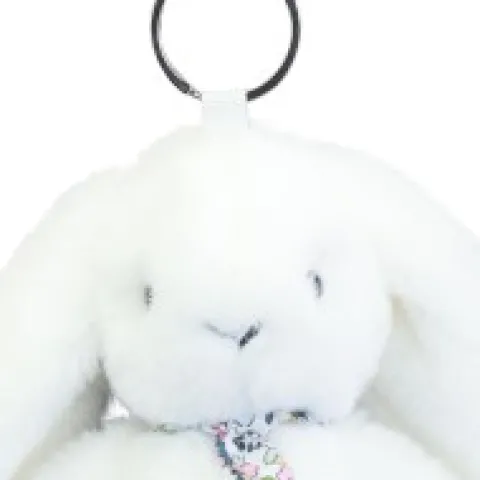 Best Porte clé en peluche Lapin Blanc- 18 cm - Lapin Fleurette Lapin Fleurette|Lapin