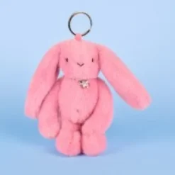 Fashion Porte clé en peluche Lapin Rose - 18 cm - Lapin Fleurette Lapin Fleurette|Lapin