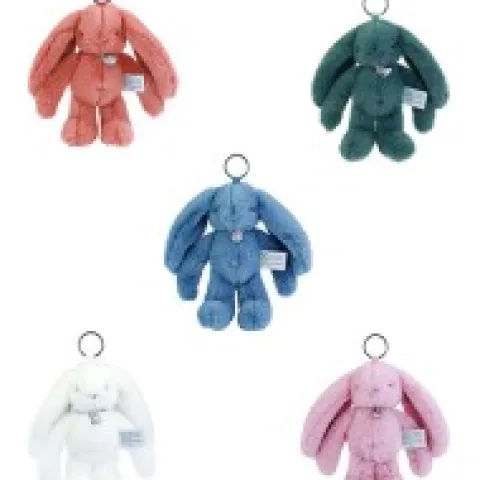 Hot Porte clé en peluche Lapin Orange - 18 cm - Lapin Fleurette Lapin Fleurette|Lapin