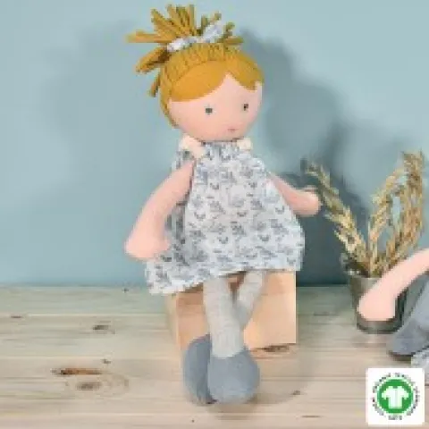 Best Poupée de chiffon en coton BIO - Flore- 30 cm Les Poupées Jolijou®|Les Prix Doux