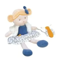 New Poupée en coton BIO bleue et blanche - Pollen - 25 cm Les Poupées Jolijou®|Les Prix Doux