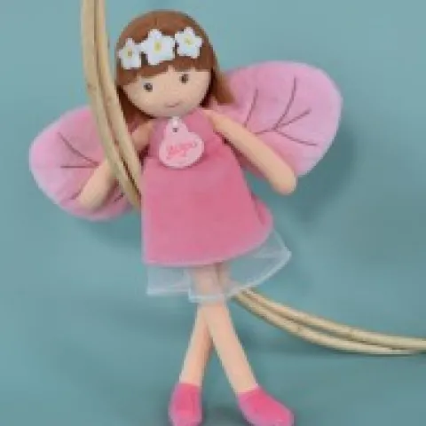 Fashion Poupée fée de la forêt en tissu rose - Diane - 25  cm Les Poupées Jolijou®|Poupées De Chiffon