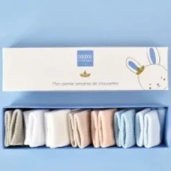 Outlet Semainier de chaussettes bébé - Cadeau naissance bébé garçon - 0/6 mois Cadeaux Naissance|Les Prix Doux