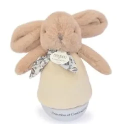 Clearance Veilleuse bebe musicale Culbuto marron - 16 cm Lapin Doudou|Lapin