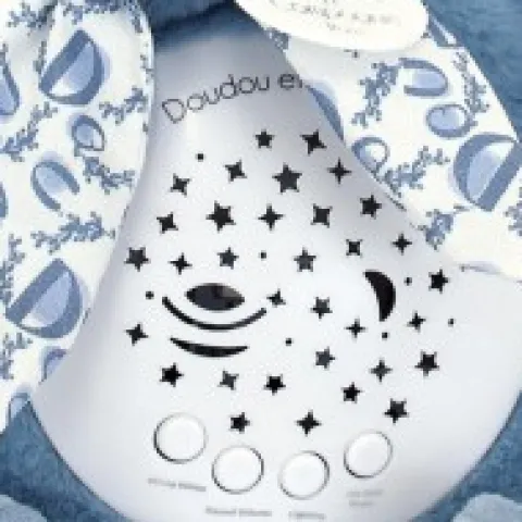 Hot Veilleuse Lapin Musicale Projection mur avec chansons Douces - Bleu Veilleuses