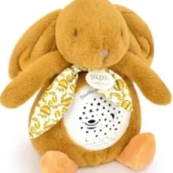Best Veilleuse Lapin Musicale Projection mur avec chansons Douces - Jaune moutarde Veilleuses